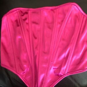 SHEIN Pink Satin Skirt